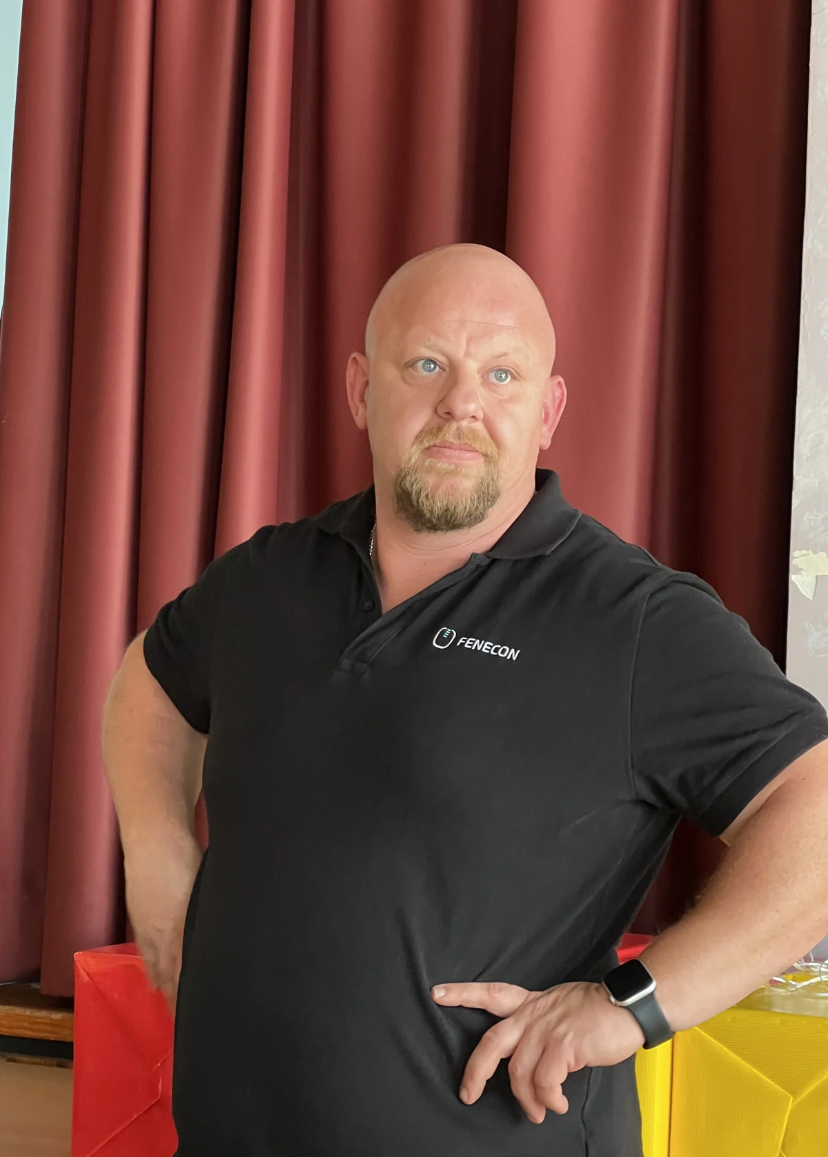 Josef Geiger von Fenecon im Volkacher Tagungssaal